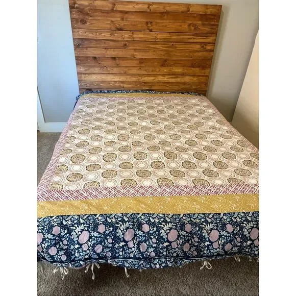 Anthropologie Meguro Cotton Slub Duvet Covern Queen Size EUC Duvet Only - Picture 4 of 8